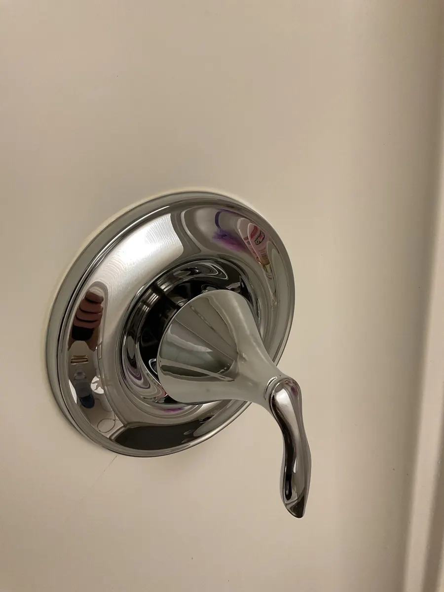 Chrome single-handle shower valve trim in Pittsburgh, PA